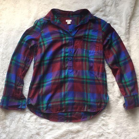 Jcrew Factory half-button fleece top - Picture 2 of 4